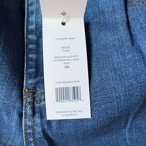 NEW Tory Burch Connor Jean Size 29 NWT - Picture 3 of 5